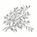 willow tree  tattoo design idea