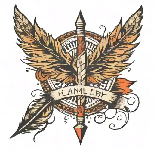 feather liam payne arrow story of my life tattoo design idea