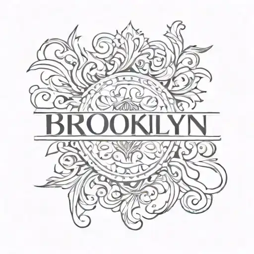Brooklyn name tattoo tattoo design idea