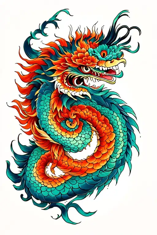 Shen long tattoo design idea