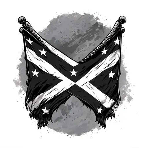 Rebel Flag tattoo design idea
