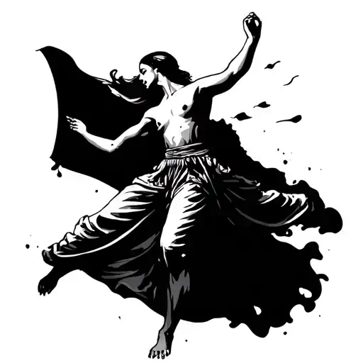 Palestinian freedom dance inspired tattoo tattoo design idea