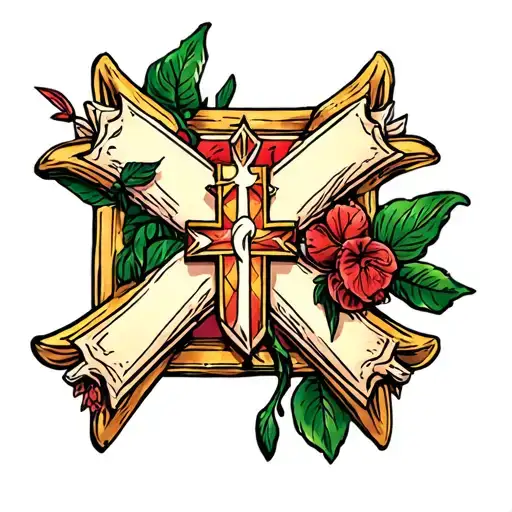 Maltese cross tattoo tattoo design idea