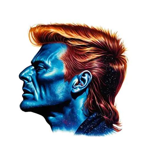 David Bowie Starman Orion tattoo design idea