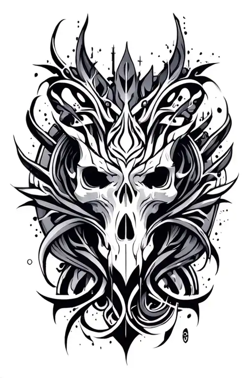 cybersigilism flashtattoo tribal tattoo design idea