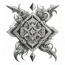 hex totem tattoo design idea