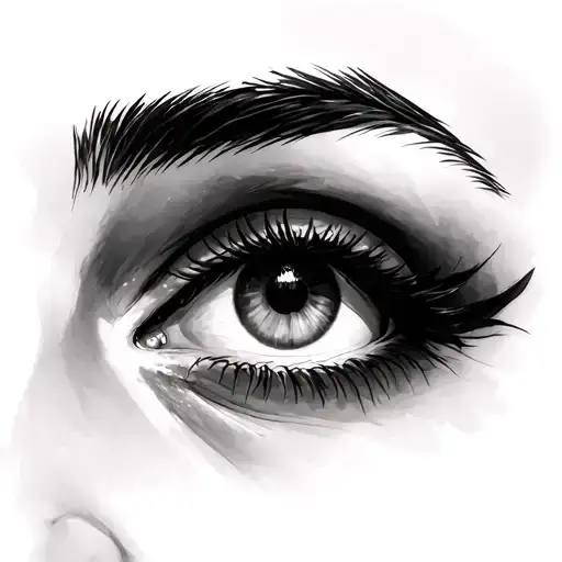 Above Eyebrow tattoo design idea