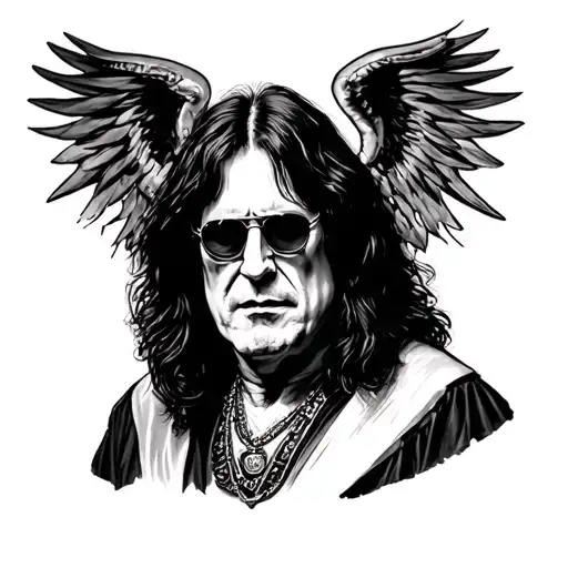 Ozzy Osbourne tattoo design idea