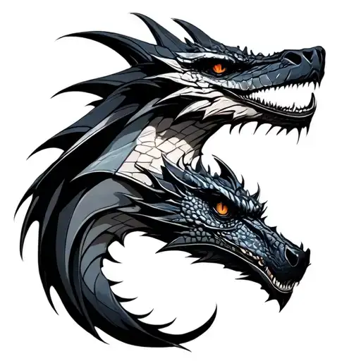 brick wall with draco tattoo design idea