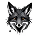 Virgo Fox tattoo design idea