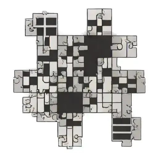 Crossword Puzzle tattoo design idea