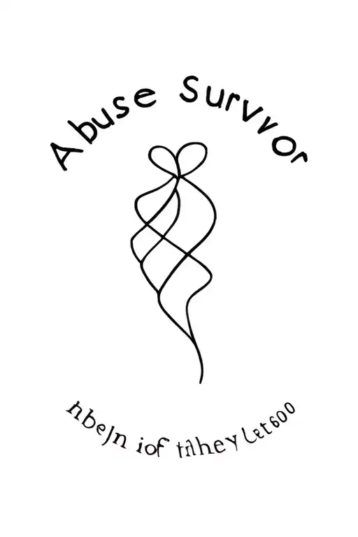 Abuse Survivor tattoo design idea