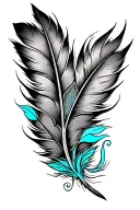 leather tooling, lilly, turquoise, Indian feather  tattoo design idea