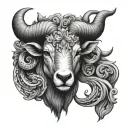 Aries Taurus tattoo design idea