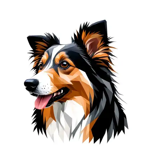 Shetland sheepdog tattoo design idea