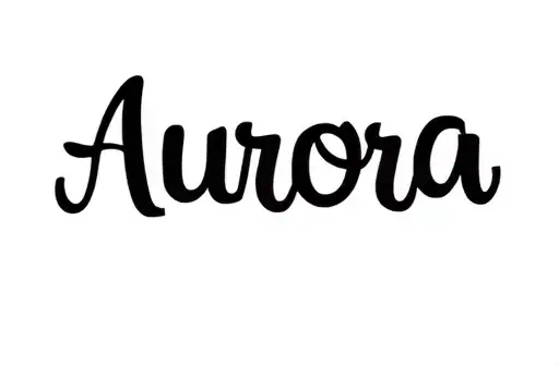 "Aurora" tattoo design idea