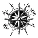 The compass 4 is the letter M at the end. North star. The family will represent the night will be large and cola will be made. DNA SWEAR tattoo design idea