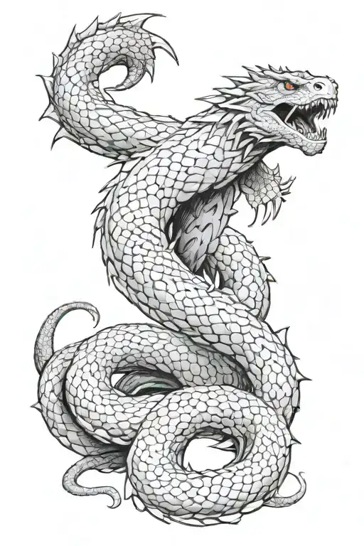 jormungandr tattoo design idea