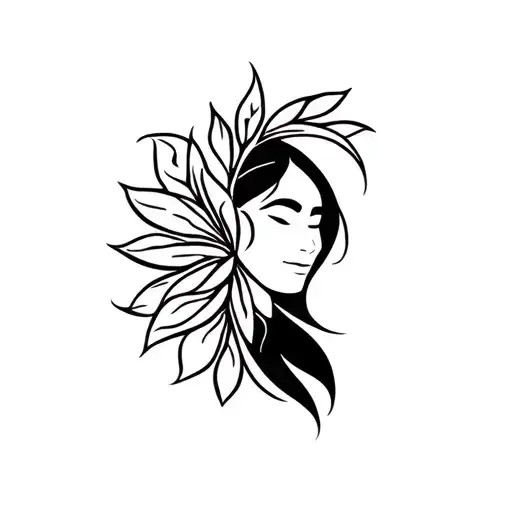 Moana and her grandmother Tala tattoo design idea