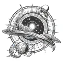 celestial themed tattoo tattoo design idea