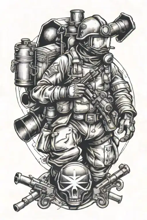 sapper medic tattoo design idea