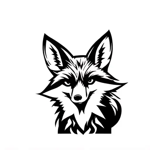 sly fox tattoo design idea