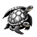 3 Turtle tattoo design idea