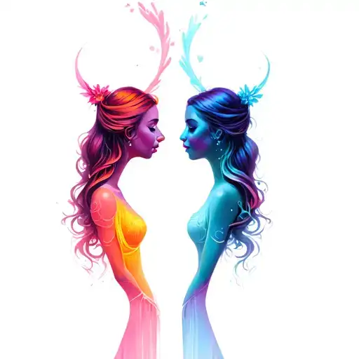 complicated sisters relationship symbolized tattoo design idea