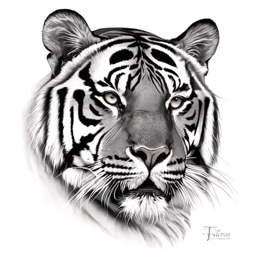Bengal tiger tattoo design idea