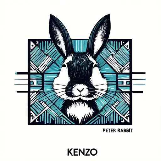 "Kenzo" Peter Rabbit tattoo design idea