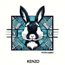 "Kenzo" Peter Rabbit tattoo design idea