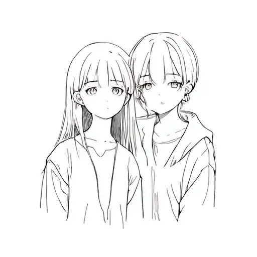 BAU & NANA anime character tattoo design idea