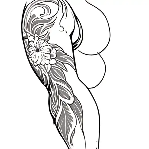 On Triceps tattoo design idea