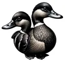 a duck call tattoo design idea