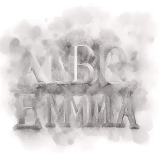 abc blocks that spell out emma tattoo design idea