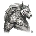 On Triceps tattoo design idea