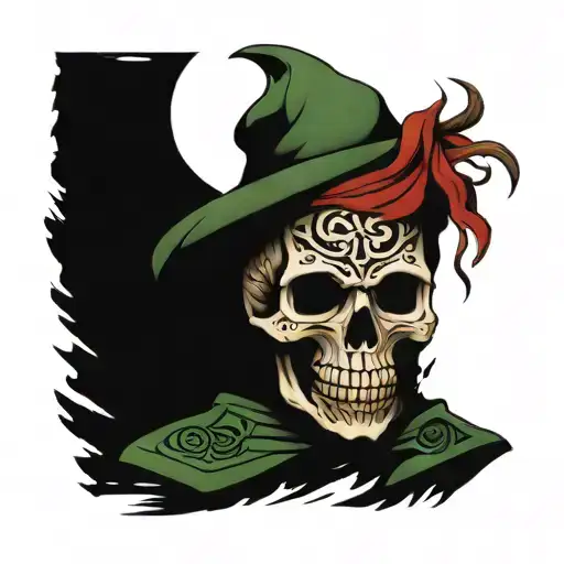 celtic skull tattoo design idea