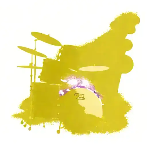 drums, piano, sheet music, 2 purple hearts, sunshine, rain clouds, snow on the mountains, army dog tags tattoo design idea