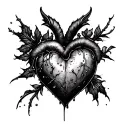 Cold Heart tattoo design idea