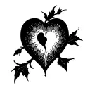 Cold Heart tattoo design idea