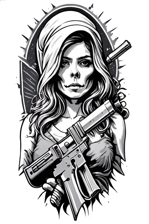 If you want peace prepare for war tattoo design idea