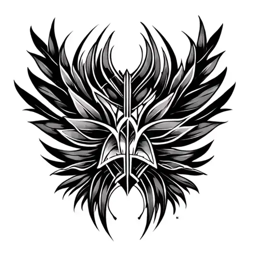 I want a Polynesian tattoo which of the two extremes of the collarbone like two beautiful lines that meet tattoo design idea
