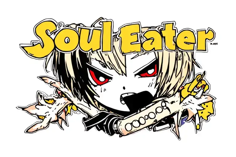 Soul eater anime tattoo design idea