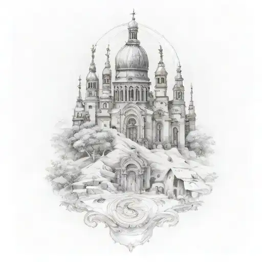 Basilica of the Holy Family tattoo design idea