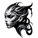 quasar tattoo design idea