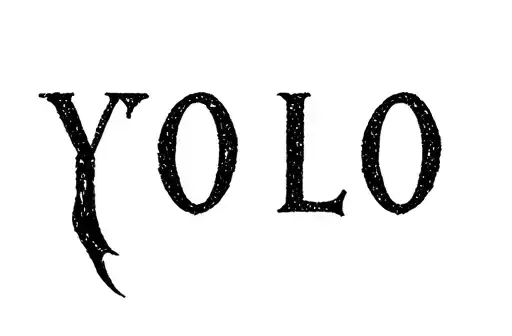 "Yolo" tattoo design idea