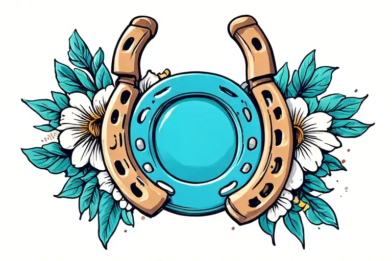 horseshoe tattoo design idea