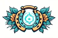 horseshoe tattoo design idea