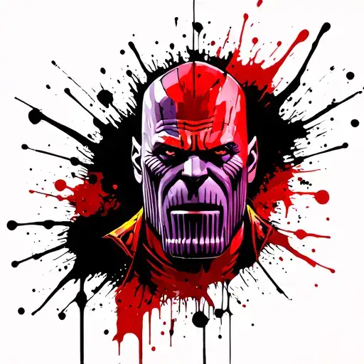 thanos tattoo design idea