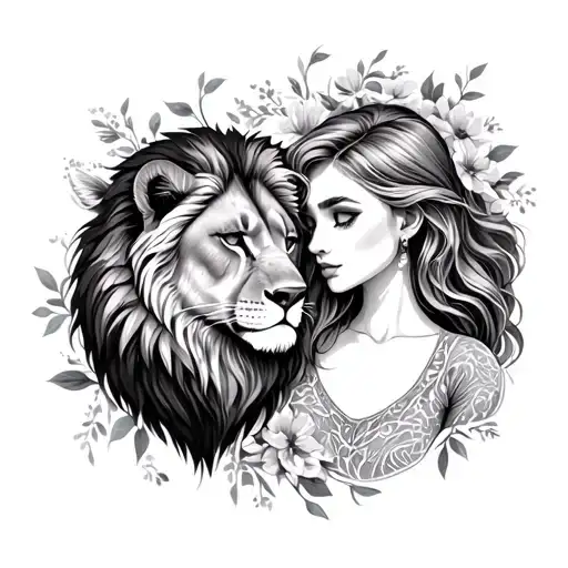 Leo and Chloe life fertility tattoo design idea